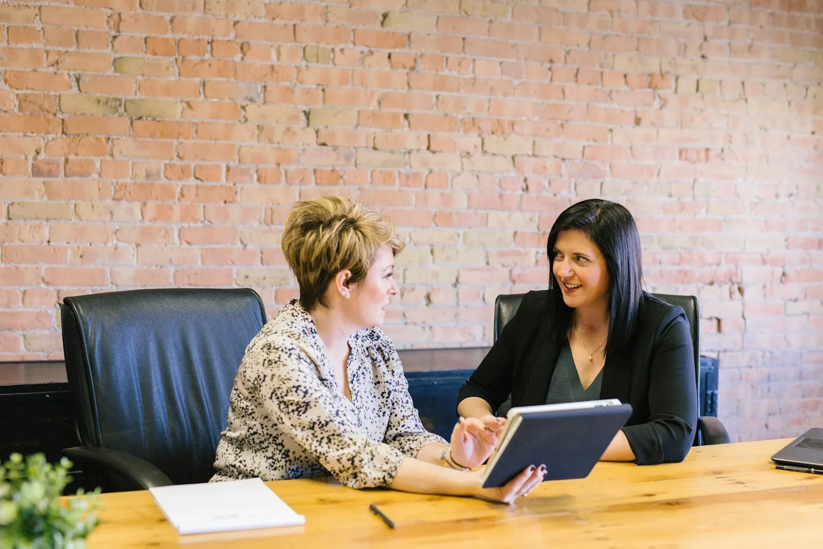 Two women in a consultation setting