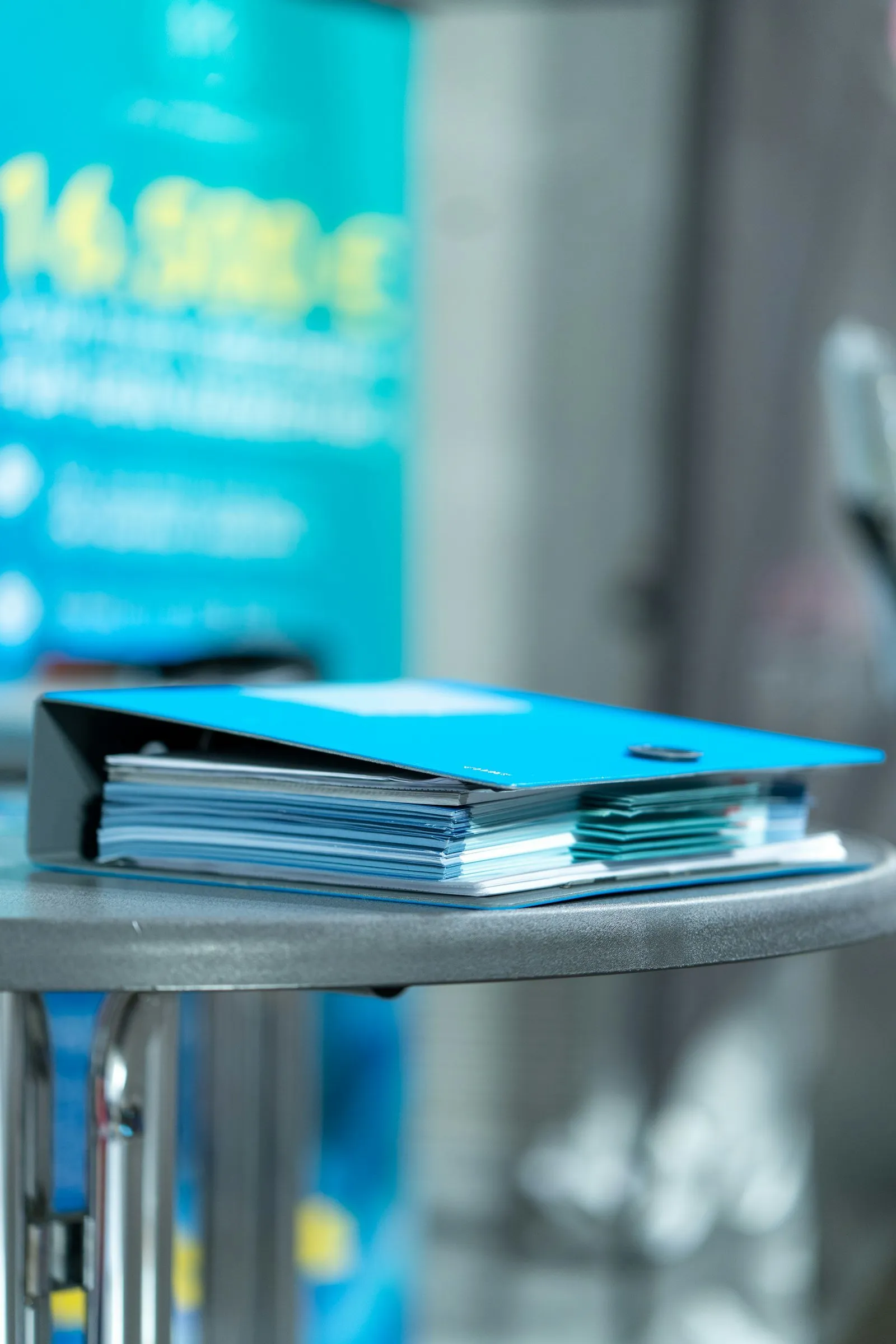 A stack of files