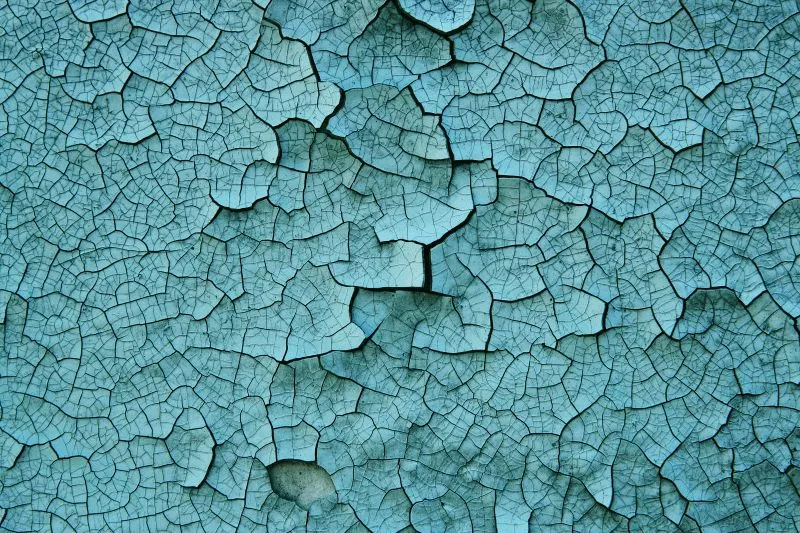 Teal Crackle Paint