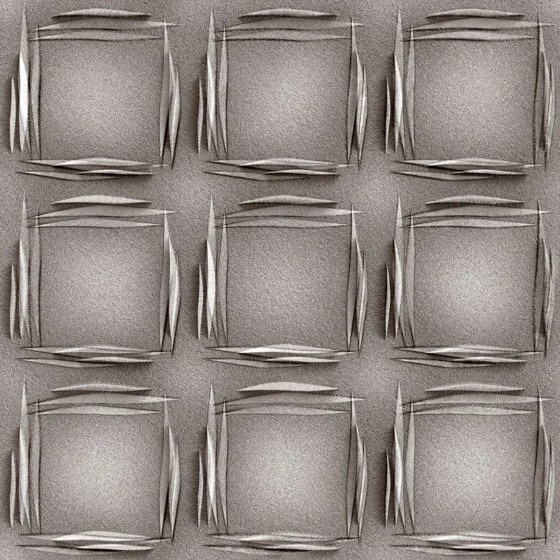 Pewter Square Studs