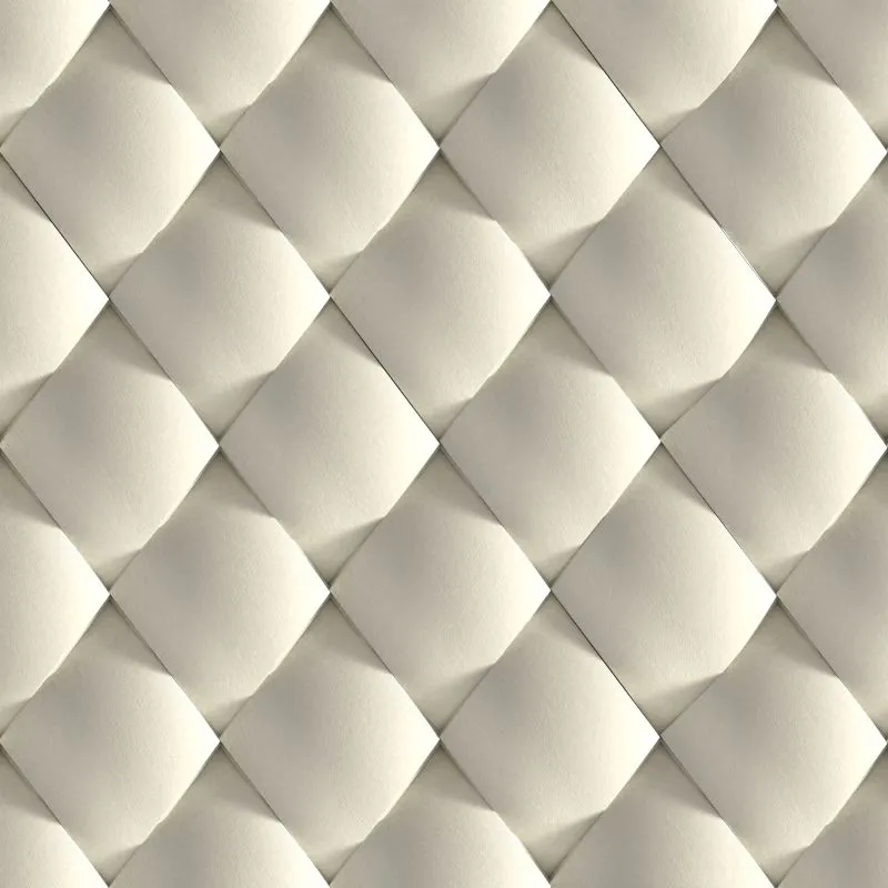 Cream Quilted Diamonds