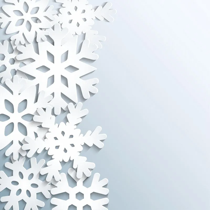 Winter Snowflake Corner
