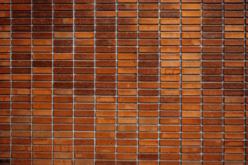 Stack Bond Rust Brick