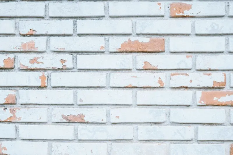 Distressed White Brick