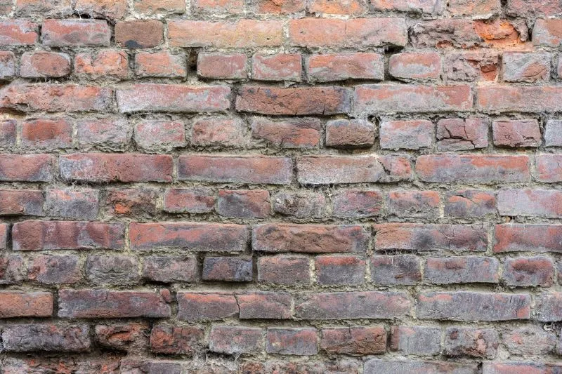 Old Red Brick Close-Up
