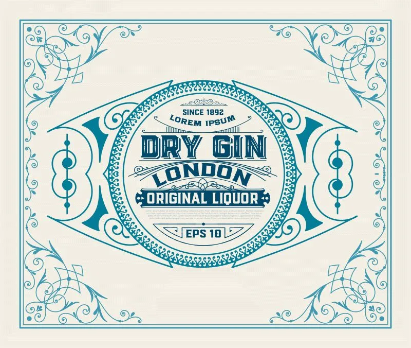 Gin Label #001