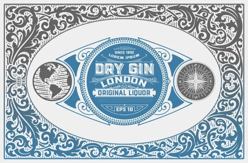 Gin Label #002