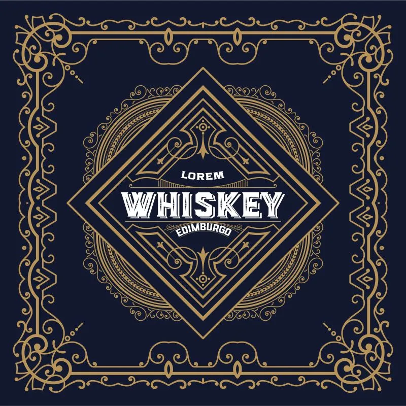 Whiskey Label #001