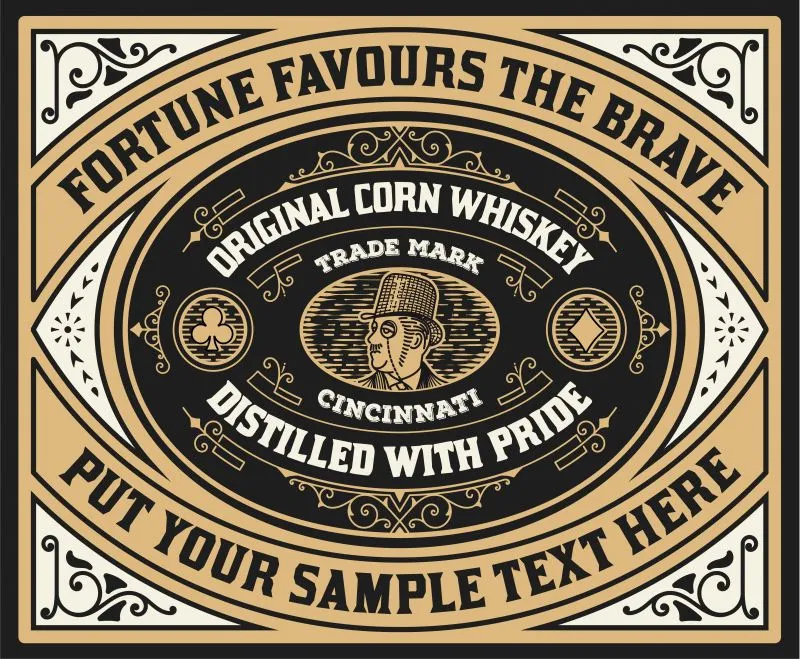 Whiskey Label #002