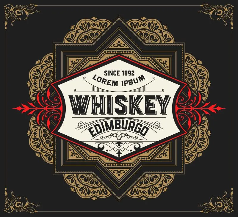 Whiskey Label #008