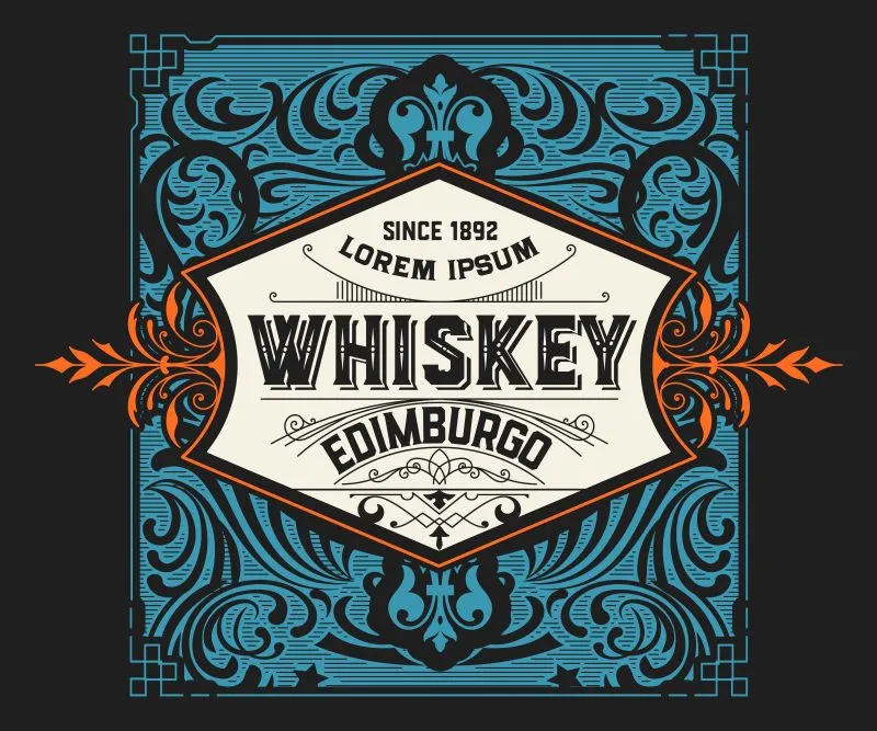 Whiskey Label #009