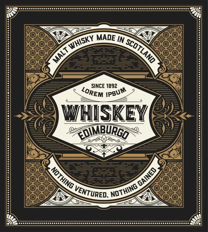 Whiskey Label #012