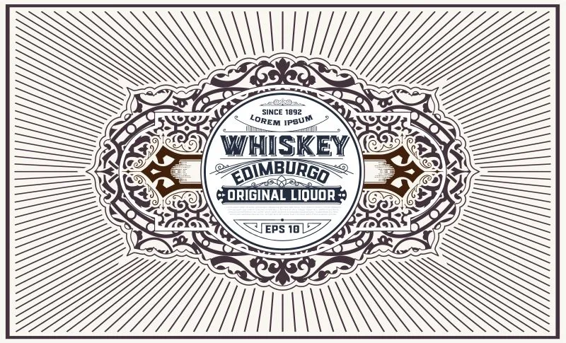 Whiskey Label #014