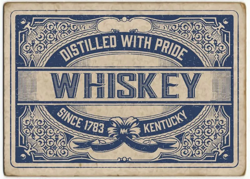 Whiskey Label #018