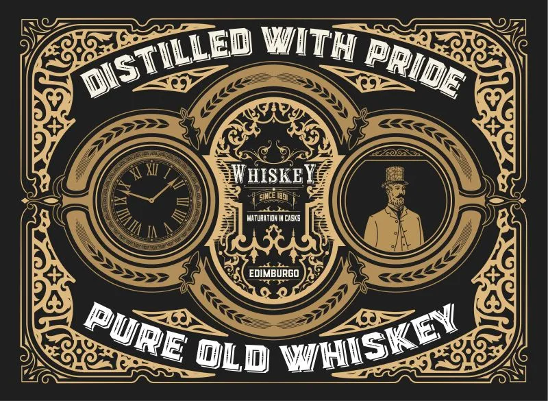 Whiskey Label #019