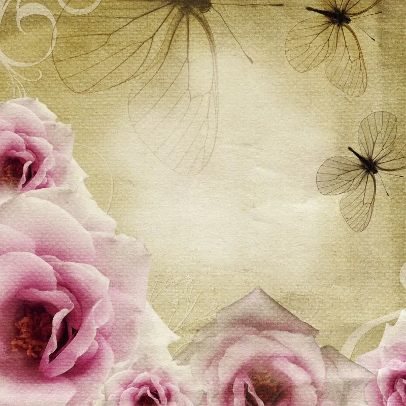 Pink Rose Skeleton Leaf