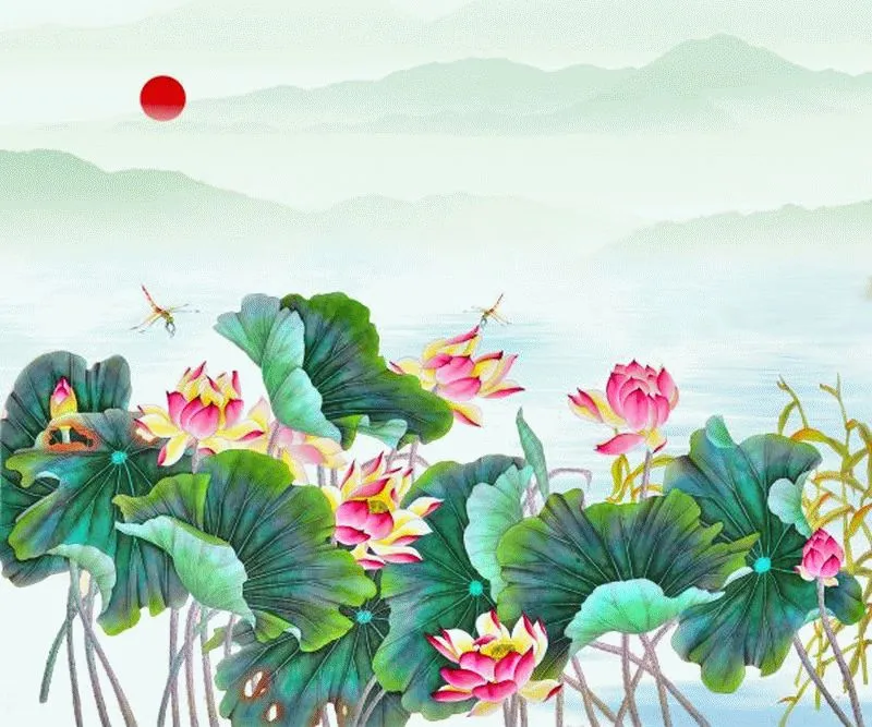 Lotus Pond Misty Hills