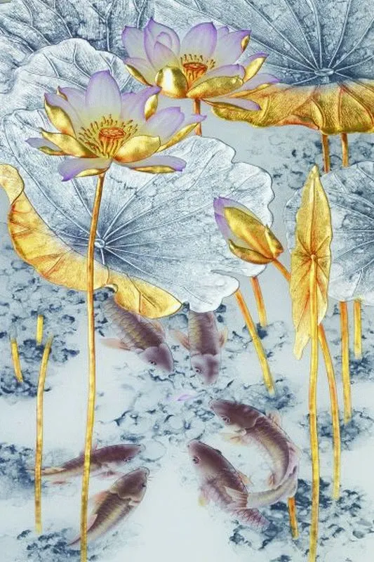 Gilded Lotus Koi Pond