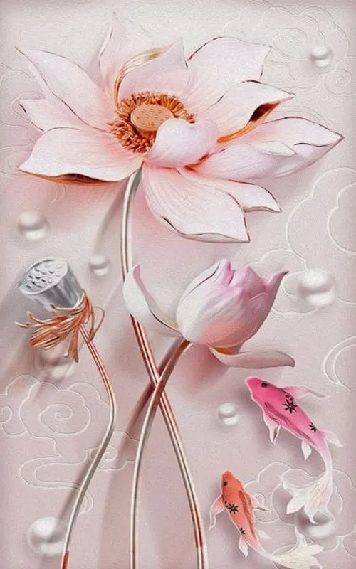 Blush Lotus Koi Pearls