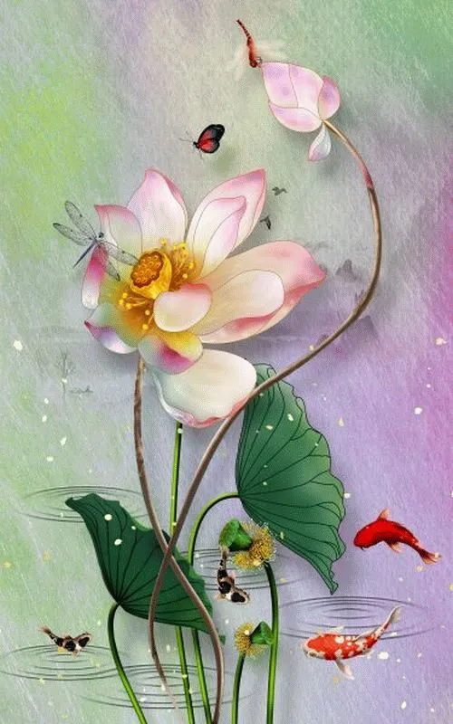 Pastel Lotus Watercolour