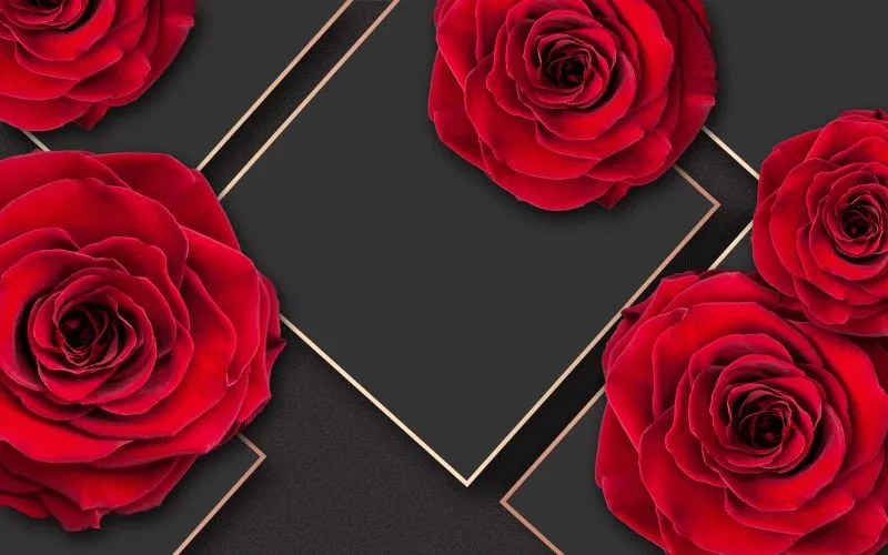Red Roses Gold Diamonds