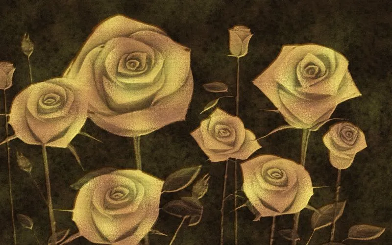 Golden Roses Dark