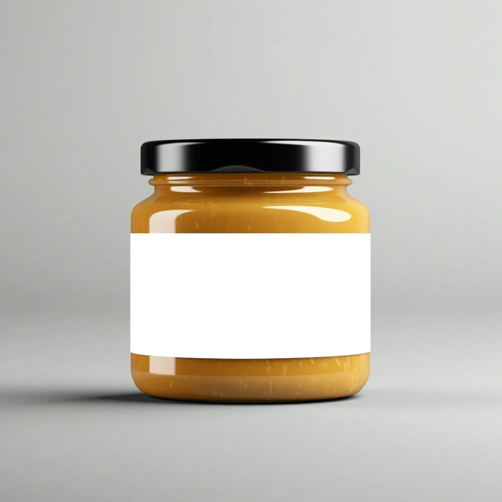 Jar with a printed paper label