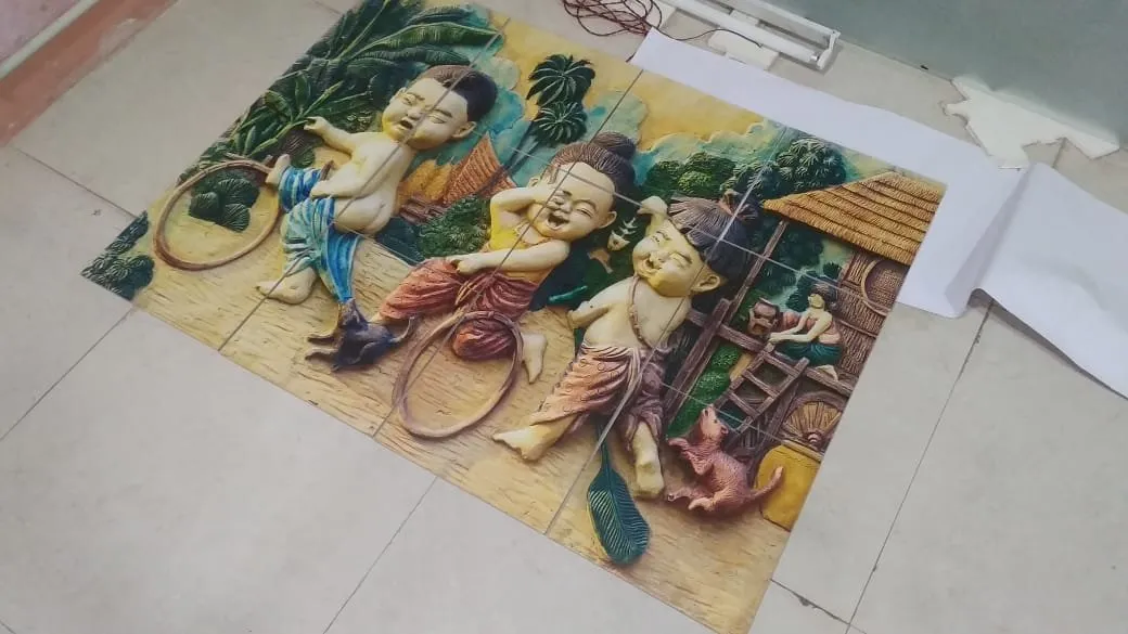 Completed tiles installation by Staynish