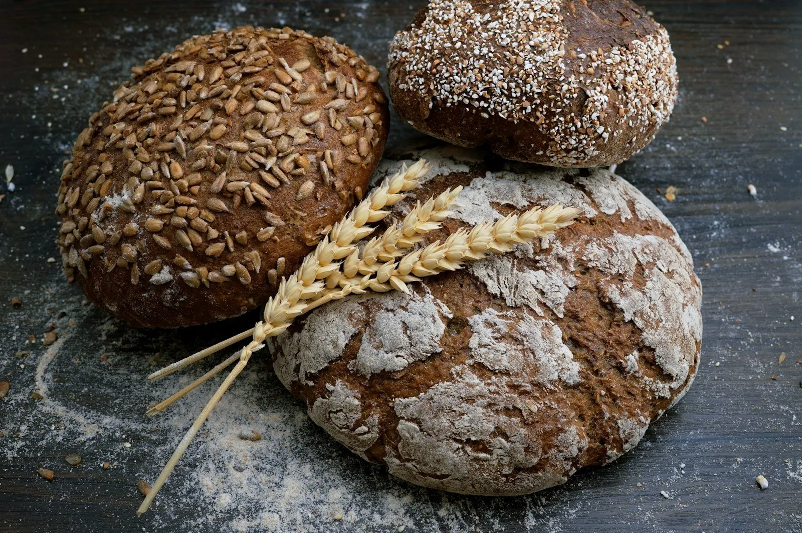 Loaves of rustic bread