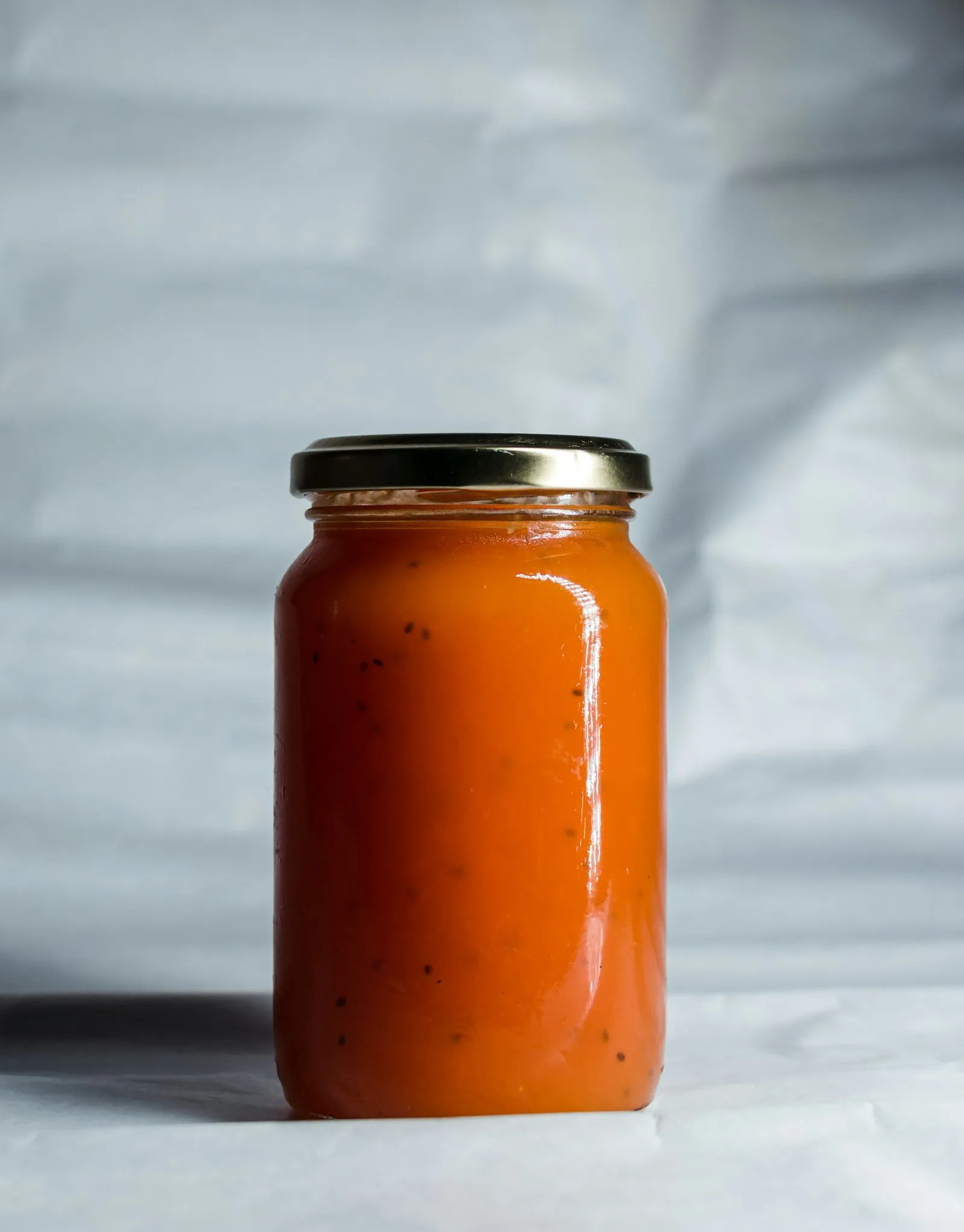 A glass jar with liquid